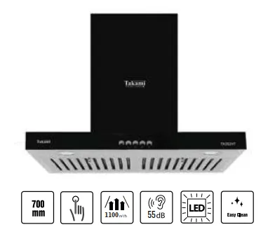 Máy hút mùi chữ T TAKAMI TK-202HT
