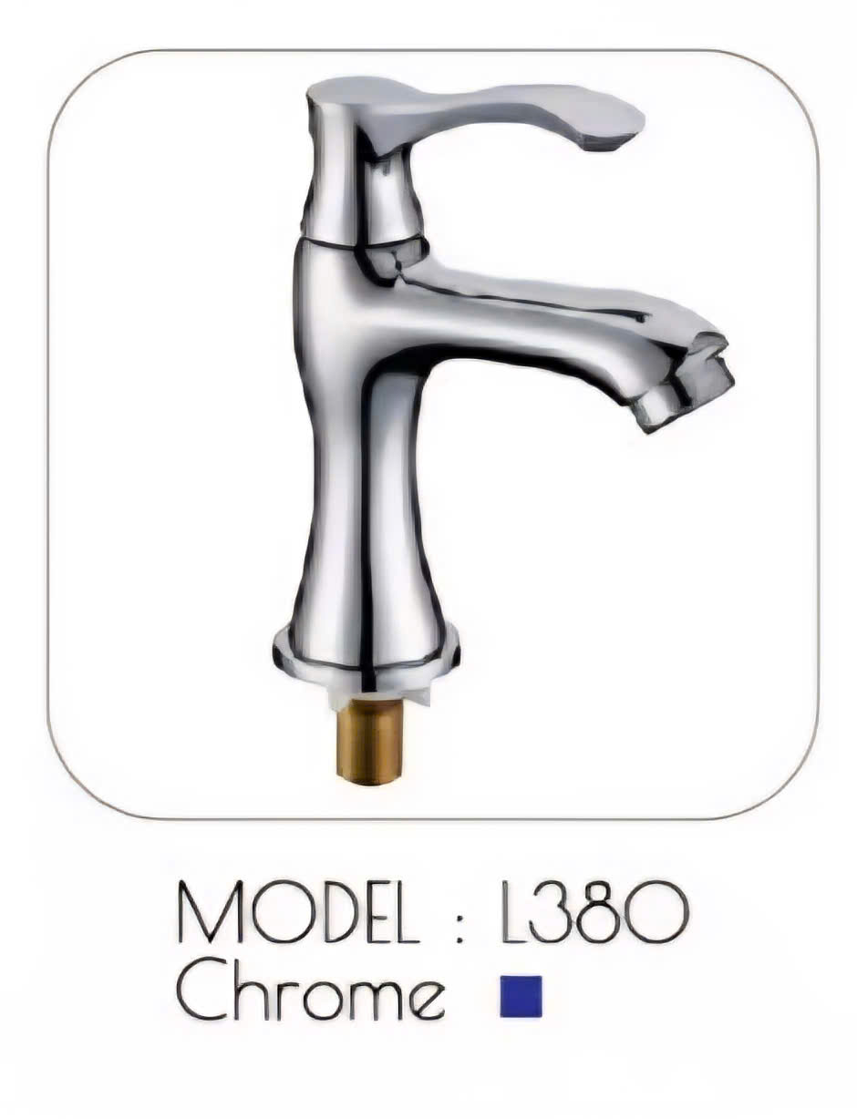 Vòi Lavabo Nóng Lạnh Model L380 – Thiết Kế Lượn Sóng Mềm Mại